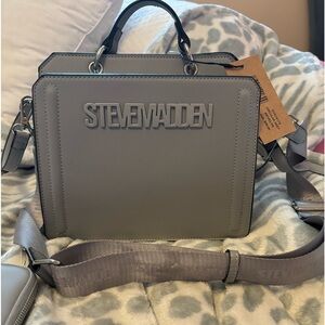 Steve Madden Bevelyn Bag- Circular Grey